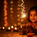 Golden sparklers for festive celebrations